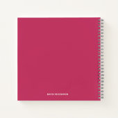 ホットピミニマルンク型モダンモノグラム ノートブック (裏面)