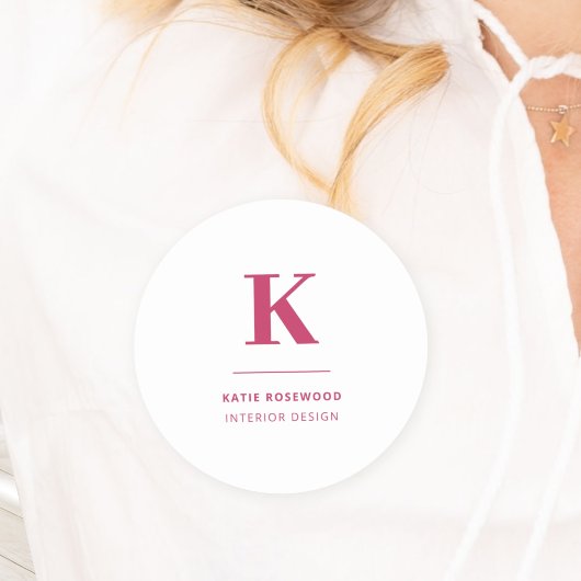 ホットピミニマルンク型モダンモノグラム 名札