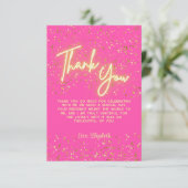 ホットピモダンッガーリークネオングローありがとうスクリプト サンキューカード (スタンド正面)