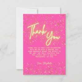 ホットピモダンッガーリークネオングローありがとうスクリプト サンキューカード