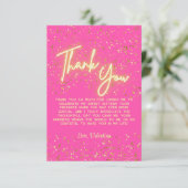 ホットピモダンッガーリークネオングローありがとうスクリプト サンキューカード (スタンド正面)