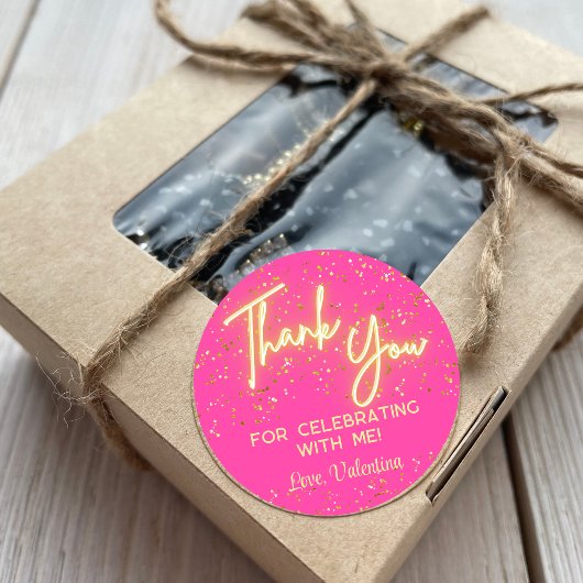 ホットピモダンッガーリークネオングローありがとうスクリプト ラウンドシール