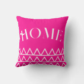 ホットピモダンックジオメトリックホームタイポグラフィ クッション (裏面)