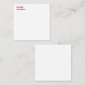 ホットピモダンックネームミニマルプロフェッショナル ノートカード (正面/裏面)