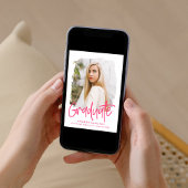 ホットピモダンッ名門私立校風のクスクリプト写真卒業 案内状