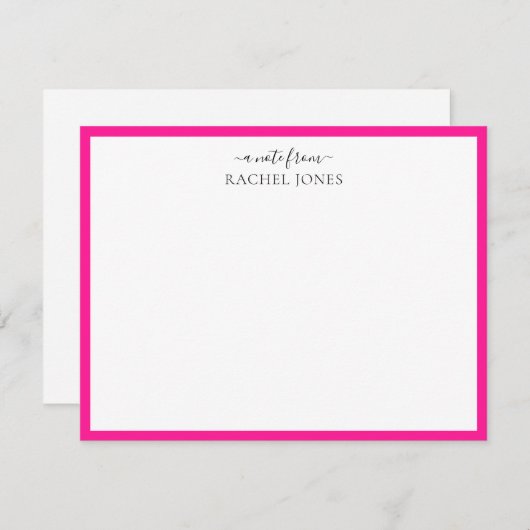 ホットピモダンンクのノートカードからのメモ ノートカード (正面/裏面)