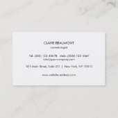 ホットピモダンンクバラ金ゴールドプラーク美しいサロン 名刺 (裏面)