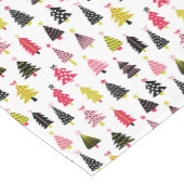 ホットピモダンンクブラックライムグリーンクリスマスホリデー ショートテーブルランナー (コーナー)