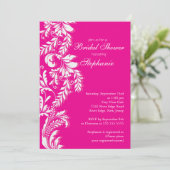 ホットピモダンンクリーフ旋回ブライダルシャワー 招待状 (スタンド正面)