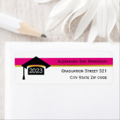 ホットピモダンンク卒業2021キャップブラック、ホワイト ラベル (インサイチュ)