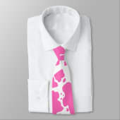 ホットピモダンンク牛の肌のテクスチャーアニマルプリント ネクタイ (タイ)