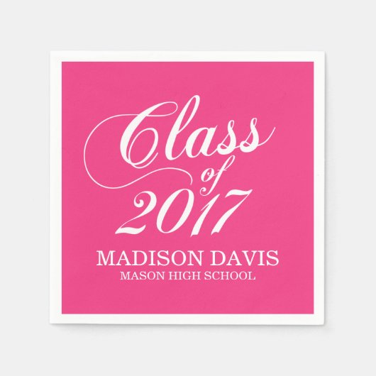 ホットピモダンンク | 卒業ナプキン スタンダードカクテルナプキン (正面)