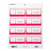 ホットピモダンンク&金ゴールド50と素晴らしい誕生日 ラベル (フルシート)