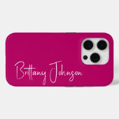 ホットピモノグラムのンク Case-Mate iPhoneケース (裏面 (横))