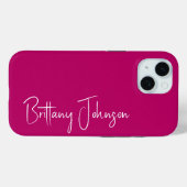 ホットピモノグラムのンク Case-Mate iPhoneケース (裏面 (横))