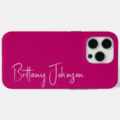 ホットピモノグラムのンク Case-Mate iPhoneケース (裏面 (横))