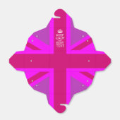 ホットピンクあなたの穏保やかな編集文字ユニオンジャック フェイバーボックス (折り畳みなし)