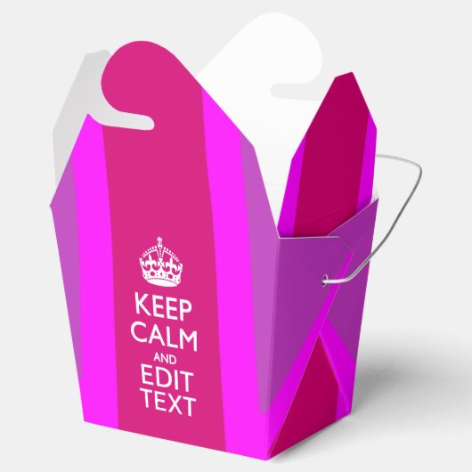 ホットピンクあなたの穏保やかな編集文字ユニオンジャック フェイバーボックス (オープン)