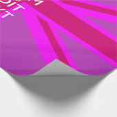 ホットピンクあなたの穏保やかな編集文字ユニオンジャック ラッピングペーパー (角)