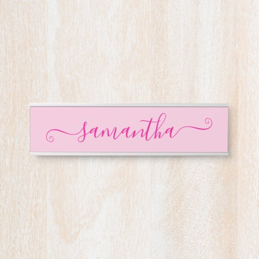 ホットピンクかわいいサイン サインプレート (正面)