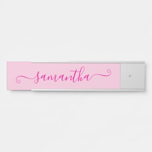 ホットピンクかわいいサイン サインプレート (正面)