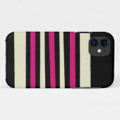 ホットピンクかわいいモダントレンディー柄 Case-Mate iPhoneケース (裏面(横))