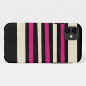 ホットピンクかわいいモダントレンディー柄 Case-Mate iPhoneケース (裏面(横))