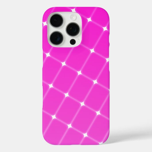 ホットピンクかわいらしマゼンタの幾何学的パターン Case-Mate iPhoneケース (裏面)