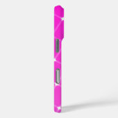ホットピンクかわいらしマゼンタの幾何学的パターン Case-Mate iPhoneケース (裏面 / 右)