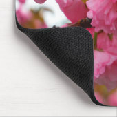 ホットピンクさくらんぼ花 マウスパッド (コーナー)