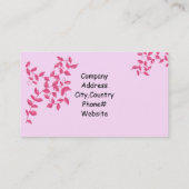 ホットピンクつる植物 名刺 (裏面)