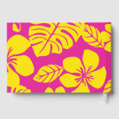 ホットピンクとイエローのピンクビキニ模様 ゲストブック (裏面)