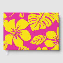 ホットピンクとイエローのピンクビキニ模様