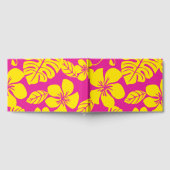 ホットピンクとイエローのピンクビキニ模様 ゲストブック (全面)