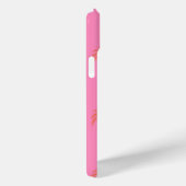 ホットピンクとオレンジパームツリーフォンケース Case-Mate iPhoneケース (裏面 / 右)