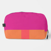 ホットピンクとオレンジ色のブロック ドップキット (正面)