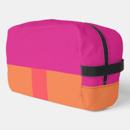 ホットピンクとオレンジ色のブロック ドップキット