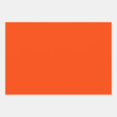 ホットピンクとオレンジ色の花 ラッピングペーパーシート (正面2)