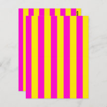 ホットピンクとカナリア色の黄色のストライプ