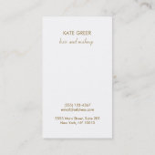 ホットピンクとガーリー美しいコンサフェミニンンタント 名刺 (裏面)