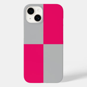 ホットピンクとグレーのカラーブロック Case-Mate iPhone 14ケース