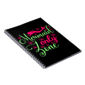 ホットピンクとネオングリーンのマーメイド専用ゾーン ノートブック (右側)