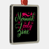 ホットピンクとネオングリーンのマーメイド専用ゾーン メタルオーナメント (右)