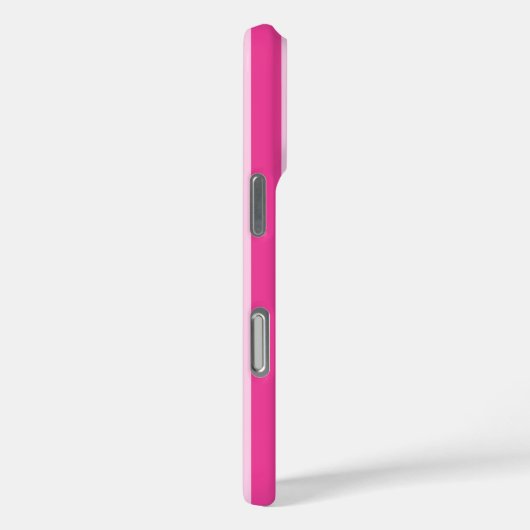 ホットピンクとピンクのモノグラムストライプ Case-Mate iPhoneケース (裏面 / 右)