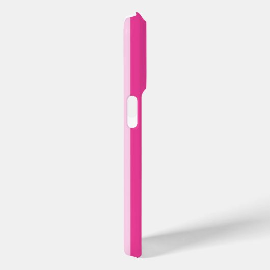 ホットピンクとピンクのモノグラムストライプ Case-Mate iPhoneケース (裏面 / 右)