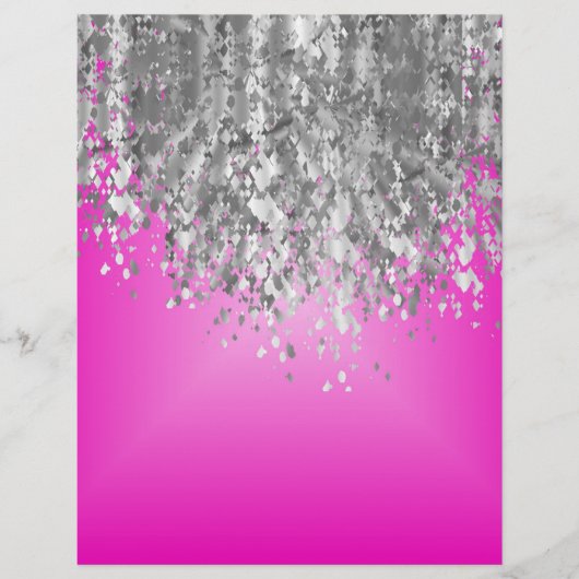 ホットピンクとフェイクグリッター チラシ (正面)