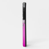 ホットピンクとフェイクグリッター Case-Mate iPhoneケース (裏面/左)