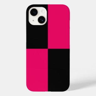 ホットピンクとブラックカラーブロック Case-Mate iPhone 14ケース