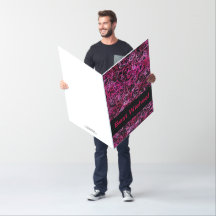 ホットピンクとブラックカード