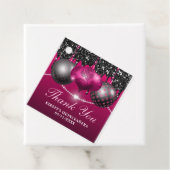 ホットピンクとブラッククリスマスバウブルキンセアニェラ フェイバータグ (インサイチュ)